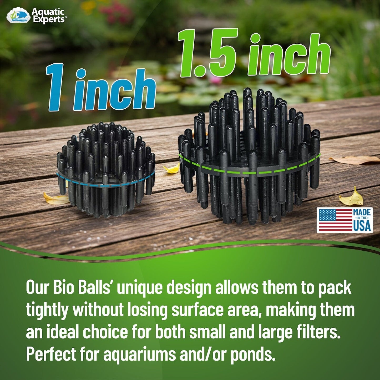 1.5" Bio Balls – Pond Filter Media for Biological Filtration | Aquatic Experts