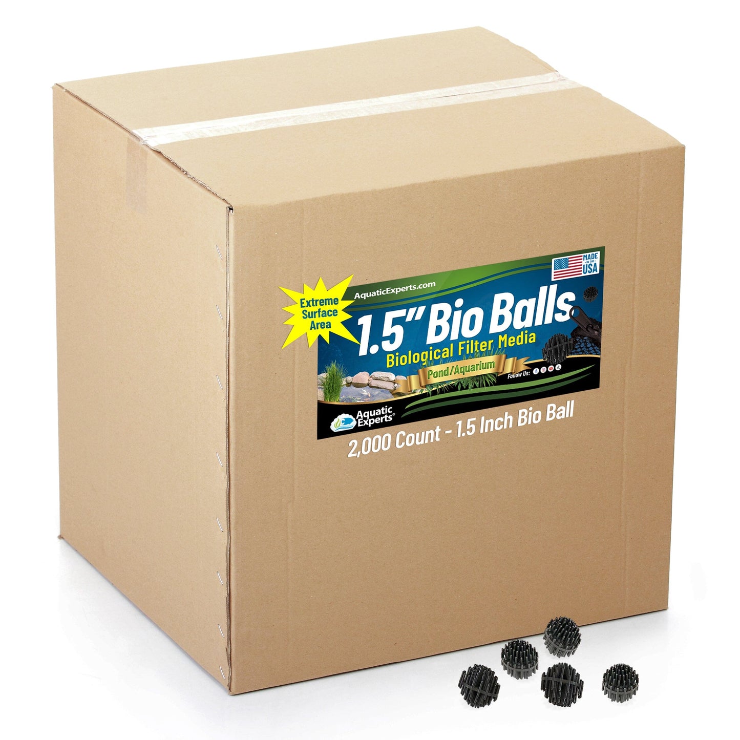 1.5" Bio Balls – Pond Filter Media for Biological Filtration | Aquatic Experts